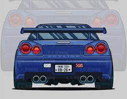 This is a genuine r34 skyline gtr spotted on us soil. R34 Projects Photos Videos Logos Illustrations And Branding On Behance