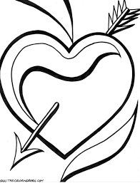 Roses grow in (almost) every color of the rainbow. Coloring Page Of A Cartoon Heart And Rose Hearts And Roses Coloring Library