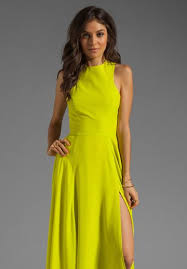 Naven Designer Siren Gown In Chartreuse Nice Dresses Designer Evening Dresses Fashion
