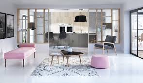 Cuisine Equipee Semi Ouverte Scandinave Modele Egerie Cuisines Design Cuisine Contemporaine Mobilier De Salon