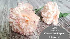 Carnation Paper Flower Diy How To Make Carnation From Crepe Paper Easy Paper Flowers Diy Crepe Paper Flowers Diy Paper Flowers