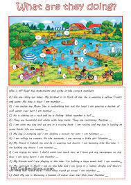 What Are They Doing English Language Teaching English Reading English Grammar