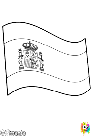 Bandera De España Para Colorear