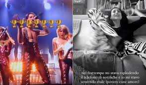 Damiano david girlfriend and partner: Eurovision 2021 The Reaction Of Damiano David S Girlfriend After The Victory Of The Maneskin Curler Ruetir