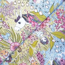 Nach gots standard produziert stoffqualität: Jersey Einhorntraum Lillestoff Bio Baumwolle Traume Aus Stoff