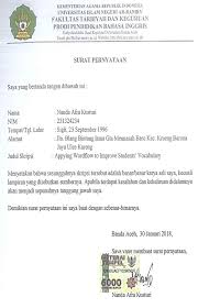 Download contoh surat mandat dengan mengklik link berikut surat mandat contoh penulisan amplop lamaran kerja cpns yang bertanda. Https Repository Ar Raniry Ac Id Id Eprint 3020 1 Nanda 20afra 20kusturi Pdf