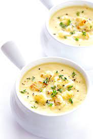 Creamy Cauliflower Soup Gimme Some Oven Recipe Creamy Cauliflower Soup Cauliflower Soup Recipes Recipes