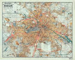 Berlin is situated at 52.52° north latitude, 13.41° east longitude and 36 meters elevation above the sea level. Large Scale Detailed Old Map Of Berlin City 1920 Berlin Germany Europe Mapsland Maps Of The World