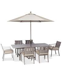 Furniture Wayland Outdoor Aluminum 7 Pc Dining Set 84 X 42 Rectangle Dining Table 6 Dining Chairs With Sunbrella Cushions Created For Macy S Reviews Furniture Macy S Rectangle Dining