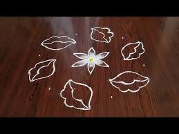 Simple Easy Latest Flower Design Rangoli 7 4 Dots Youtube In 2020 Rangoli Designs Flower Designs Beautiful Rangoli Designs