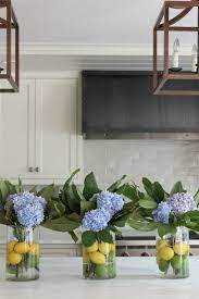 Hydrangea Flower Arrangement Hydrangea Magnolia And Citrus Hydrangea Flower Arrangements Summer Flower Arrangements Hydrangea Centerpiece