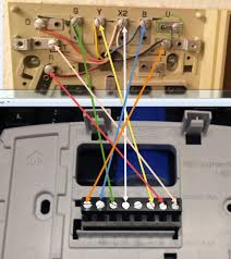 The old thermostat has two wires (colors white and red) but no designation on the terminals. Installing New Thermostat And Need A Little Help Doityourself Com Community Forums