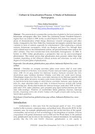 Penukaran rupiah indonesia dan won korea. Pdf Culture In Glocalization Process A Study Of Indonesian Newspapers