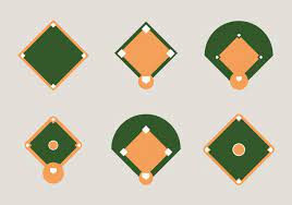Free Baseball Diamond Vector Illustration Diamond Vector Vector Illustration Baseball Diamond