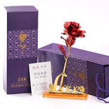 Frozen 24kt gold dipped rose $79. 24k Gold Foil Rose With Gift Box Love Stand Option Look4ward Store