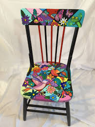 Whimsical Chair In 2020 Hand Painted Chairs Hand Painted Painted Chairs