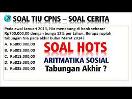 Maybe you would like to learn more about one of these? Pembahasan Soal Hots Tiu Cpns 2021 Soal Cerita Aritmatika Sosial 59 Youtube