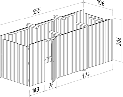 Starke pfosten aus leimholz 120 x 120 mm. Palmako Extension Karl 18 2ft X 6 4ft X 6 8ft Garden Jardinitis