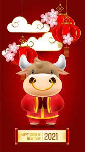 Chinese New Year 2021 Greeting Card The Year Of The Ox In 2021 Happy Chinese New Year Chinese New Year Wishes Chinese New Year Card