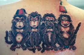 Monkey Tattoos Designs And Ideas Monkey Tattoos Tattoos Back Tattoos For Guys