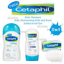 3 In 1 Cetaphil Baby Shampoo 400ml And Baby Moisturising Bath And Wash 230ml Antibacterial Bar 127g Shopee Philippines