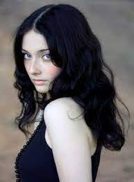 Soft Curls Black Hair With Pale Skin Black Hair Pale Skin Hair Pale Skin Jet Black Hair