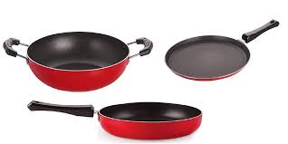 Aluminium black nonstick cook ware set, for home. Best Non Stick Cookware Brands In The Indian Market