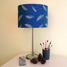 Modern navy blue 25cm ceiling light shade easy fit lightshade pendant. Navy Blue Lamp Shade For Ceiling Light Floor Table Lamp Talex Interiors
