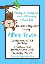 Monkey Baby Shower Invitations For Boy Monkey Baby Shower Invitations Monkey Baby Shower Baby Shower Invitations For Boys