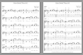 1 printable sheet music arrangement by john troutman (pdf format) total number of pages: Free Classical Guitar Sheet Music Stuart Hine How Great Thou Art