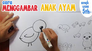 Menggambar Dari Huruf A Menjadi Gambar Ayam Untuk Anak Tk Youtube