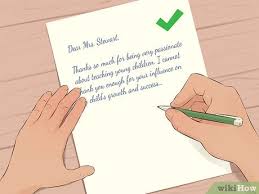 Für die briefmarke ist die rechte obere ecke. Einen Dankesbrief An Den Lehrer Schreiben Wikihow