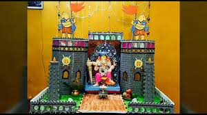 Ganpati Decoration Ideas At Home New 2019 Ganpati Background Decoration Ideas Ganpati Decoration At Home Ganesh Chaturthi Decoration Decoration For Ganpati