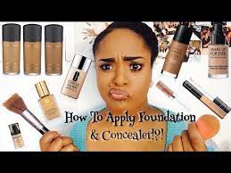 Oily and sensitive skin types. How To Apply Foundation Concealer Step By Step For Beginners Also How To Set Your Face Youtube