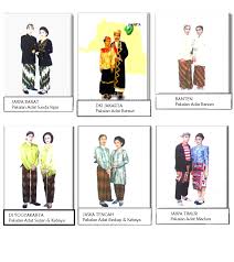 Nama Pakaian Adat Tradisional