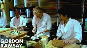 Gordon ramsay has built up a reputation over the past decade for being the meanest, toughest and angriest celebrity chef in the world. Gordon Ramsay Struggles To Make Sushi Gordon Ramsay Youtube