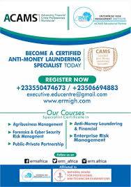Become A Certified Anti Money Laundering Specialist Today Risk Management University Of Ghana Risk Advisory
