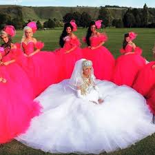 The Most Ridiculous Bridesmaids Dresses Ever University Fox In 2020 Unique Wedding Gowns Bridesmaid Dresses Wedding Bridesmaids