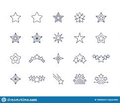 Star Line Icons Premium Sparkle Symbols Set Falling Shooting Stars Favorite Or Like Icon Premium Quality Vector Star Ill In 2020 Line Icon Like Icon Art Deco Logo