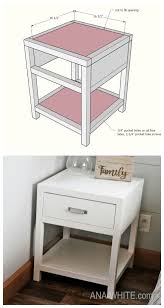 Simple Modern Bedside Table Bedside Table Diy Diy Nightstand Bedroom Night Stands
