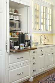 Kitchen Coffee Bar Cabinets Coffee Station Except It Appears The Coffee Maker Is Too Tall To Fit In Diy Kitchen Storage Home Kitchens Kitchen Storage Solutions