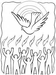 Strange and miraculous the story of pentecost ascension coloring page. Pin On Bible Lesson Activities