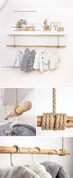 Ikea Hack For Baby Rooms The Lack Shelf With A Bar Underneath Is A Sweet Baby Bar Hack Ikea Lack R In 2020 Diy Clothes Rack Diy Clothes Hangers Baby Room Diy