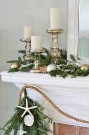 Mod podge with a foam brush; 540 Coastal Christmas Ideas Coastal Christmas Beachy Christmas Beach Christmas