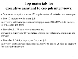 Executive assistant job description page 1 title: Executive Assistant To Ceo Resume Sample Pdf Ebook