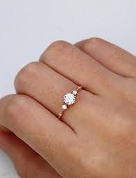 Cushion Diamond Accent Engagement Available Vintage Engagement Rings Unique Rose Gold Engagement Ring Rose Engagement Ring