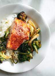 Salty Sweet Barbecue Salmon And Broccoli Recipe Recipe In 2021 Salmon And Broccoli Broccoli Recipes Sweet And Salty