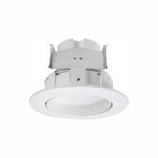 White recessed baffle trim for sloped ceilings progress lighting 8 in select. Halo Ra 4 In White Integrated Led Recessed Light Adjustable Gimbal Retrofit Trim With Selectable Cct 2700k 5000k Ra4069s1ewhr The Home Depot Led Recessed Ceiling Lights Recessed Lighting Wall Wash Lighting