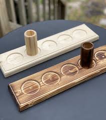 All basic parts needed to play the game are included. Hooks Ring Toss Handcrafted Games Craggy Games