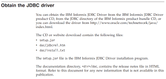 The oracle jdbc driver enables users to . Informix Hybrid Data Management